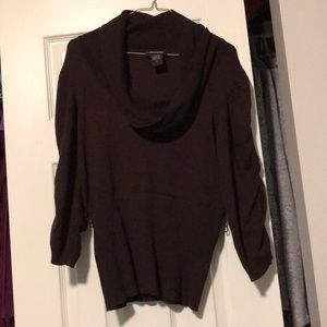 Brown turtle neck sweater